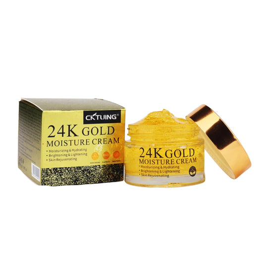 CKTUING 24K Gold & Collagen Face Moisturizing Cream- Anti-Aging Face Cream for Hydrating & Skin Rejuvenating- Korean Skincare - All Skin Type 1.69 fl oz