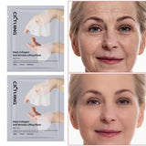 Deep Collagen Anti Wrinkle Lifting Face Mask - Collagen Overnight Face Mask, Bio-Collagen Real Deep Mask, Hydrating Overnight Collagen Face Mask for Lifting, Firming and Moisturizing (5pcs/1 Box).