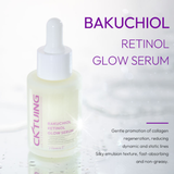 CKTUING Bakuchiol Retinol Face Serum with Vitamin E, Hyaluronic Acid, Collagen, Serum for Anti-Aging, Wrinkle Reduction Skin Firming & Smoothing 1 oz