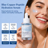 CKTUING GHK-Cu Bio-Renewal Concentrate Serum – Blue Copper Peptide Face Serum with Niacinamide, Hyaluronic Acid, AHA & Retinol – Anti-Wrinkle, Pore Minimizer & Hydrating Facial Essence for All Skin Types, 1 fl oz (30ml)