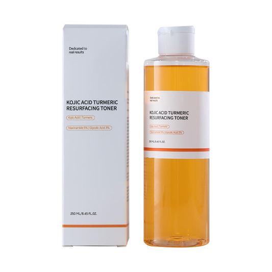 CKTUING Kojic Acid Turmeric Resurfacing Toner for Dark Spots Corrector, Toner for Acne Prone Skin, Brightening Face Exfoliator Hydrating Face Toner for Women Moisturizing - 8.45 OZ