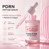 CKTUING PDRN Pink Peptide Serum – Korean Anti-Wrinkle Facial Essence with Vegan Salmon DNA PDRN, Vitamin B12, Collagen, Niacinamide & Hyaluronic Acid – Hydrating, Firming & Radiance Booster for All Skin Types, 1.01 fl oz (30ml)