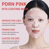 CKTUING PDRN Pink Vita Coating Sheet Mask 5EA - Korean sheet mask for glass skin - Luxurious Home care Mask for Hydration, Lifting, Firming, and Balanced Skin, Korean Skin Care (5pcs/1 Box)