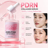 CKTUING PDRN Pink Peptide Serum – Korean Anti-Wrinkle Facial Essence with Vegan Salmon DNA PDRN, Vitamin B12, Collagen, Niacinamide & Hyaluronic Acid – Hydrating, Firming & Radiance Booster for All Skin Types, 1.01 fl oz (30ml)