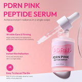 CKTUING PDRN Pink Peptide Serum – Korean Anti-Wrinkle Facial Essence with Vegan Salmon DNA PDRN, Vitamin B12, Collagen, Niacinamide & Hyaluronic Acid – Hydrating, Firming & Radiance Booster for All Skin Types, 1.01 fl oz (30ml)