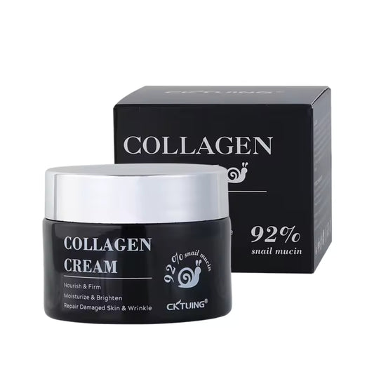 CKTUING Snail Mucin Collagen Whitening Repair Face Cream - Snail Moisturizer for Sensitive Skin, Anti-Wrinkle, Brightening, Hydrating & Nourishing Cream, Korean Skincare for All Skin Types 1.69 fl.oz