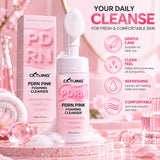 CKTUING PDRN Pink Foaming Cleanser with Silicone Brush, 120 ml