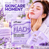 CKTUING NAD+ Bakuchiol Collagen Sheet Mask – Hydrating Face Mask, 4 Pack