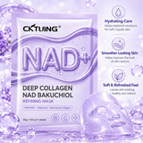 CKTUING NAD+ Bakuchiol Collagen Sheet Mask – Hydrating Face Mask, 4 Pack