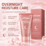 CKTUING Collagen Night Wrapping Mask, Hydrating Overnight Peel-Off Face Mask, 75 ml