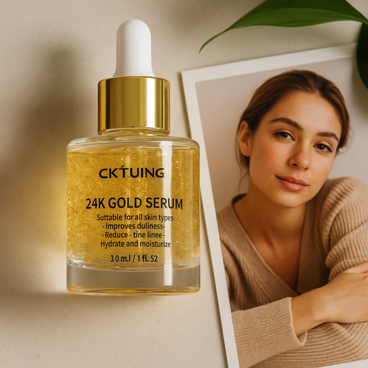 Unveil Radiance: How the CKTUING 24K Gold Serum Transforms Your Skin with Real Gold, Hyaluronic Acid & Vitamin E