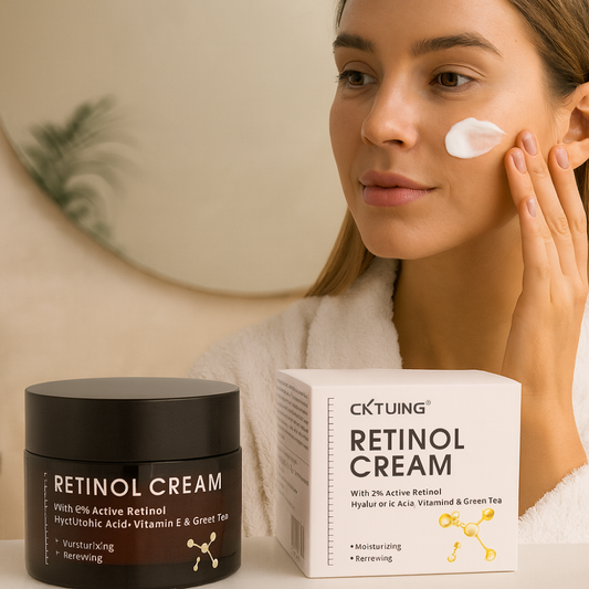 Turn Back Time with CKTUING Retinol Cream for Face — Your Daily Anti-Aging & Brightening Essential