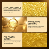 24K Gold Serum for Face - Premium Anti-Aging Treatment with Real Gold Flakes, Hyaluronic Acid & Vitamin E - Brightening, Hydrating & Wrinkle Reduction - 30 ml