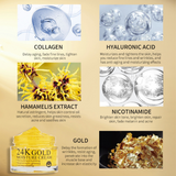 CKTUING 24K Gold & Collagen Face Moisturizing Cream- Anti-Aging Face Cream for Hydrating & Skin Rejuvenating- Korean Skincare - All Skin Type 1.69 fl oz