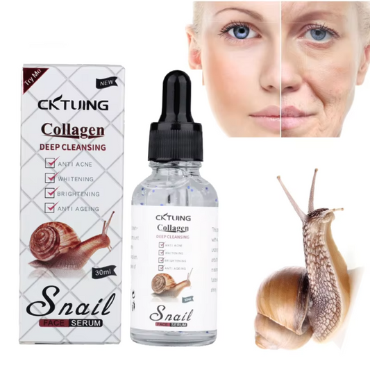 Collagen & Snail Deep Cleansing Serum – Hydrating, Anti Acne, Pore Refining & Anti-Aging Formula – 30ml