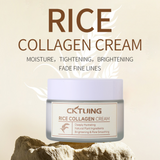 CKTUING Rice & Collagen Cream – Skin Brightening, Anti-Aging & Hydrating Face Moisturizer with Rice Extract, Collagen & Niacinamide – For Glowing, Even-Toned Skin – 1.7oz/50g