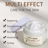 CKTUING Rice & Collagen Cream – Skin Brightening, Anti-Aging & Hydrating Face Moisturizer with Rice Extract, Collagen & Niacinamide – For Glowing, Even-Toned Skin – 1.7oz/50g