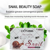 CKTUING Snail Essence Soap Bar – Collagen & Mucin Face Cleansing Soap for Wrinkle Removal, Acne Scar Treatment & Anti-Aging – Hydrating Facial Bar for Smooth, Clear Skin – 100g