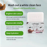 CKTUING Snail Essence Soap Bar – Collagen & Mucin Face Cleansing Soap for Wrinkle Removal, Acne Scar Treatment & Anti-Aging – Hydrating Facial Bar for Smooth, Clear Skin – 100g