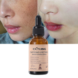 CKTUING Caffeine Retinol Serum for Dark Circles, Puffiness & Wrinkles | Natural Niacinamide, Hyaluronic Acid & Peptides | Anti-Aging Face, Eye & Body Whitening Skin Care | 30ml