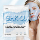 CKTUING GHK-CU Bio-Renewal Barrier Mask – Blue Copper Peptide Sheet Mask Set with 4D Hydration System, Triple Ceramide Complex, Pro-Vitamin B5, PDRN & Ergothioneine – Firming, Soothing & Cooling Moisture Barrier Facial Mask, 4 Sheets (30g / 1.05 oz Each)