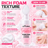 CKTUING PDRN Pink Foaming Cleanser with Silicone Brush, 120 ml