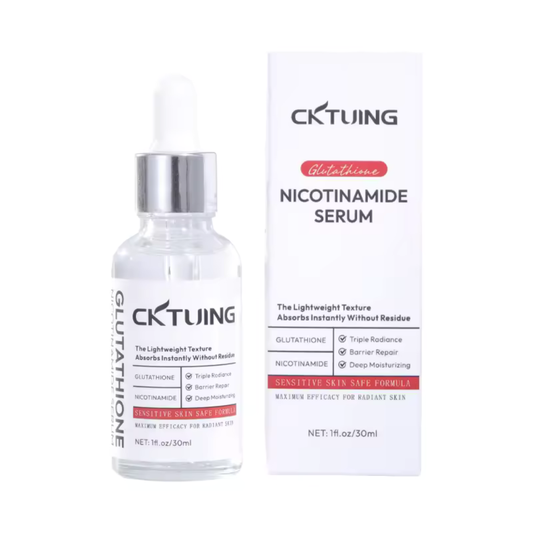 CKTUING Glutathione Niacinamide Serum 30ml – Dark Spot Corrector & Skin Whitening Essence for Face & Body – Anti-Aging Retinol Anti-Wrinkle, Hydrating Glow Serum - 30ml