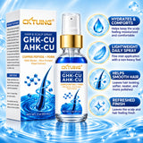 CKTUING GHK-CU AHK-CU Copper Peptide Hair & Scalp Spray with PDRN, Biotin, Caffeine, Rice Protein & Sodium Hyaluronate, Leave-In Scalp Care Mist, 60 mL
