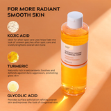 CKTUING Kojic Acid Turmeric Resurfacing Toner for Dark Spots Corrector, Toner for Acne Prone Skin, Brightening Face Exfoliator Hydrating Face Toner for Women Moisturizing - 8.45 OZ