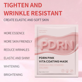 CKTUING PDRN Pink Vita Coating Sheet Mask 4EA - Korean sheet mask for glass skin - Luxurious Home care Mask for Hydration, Lifting, Firming, and Balanced Skin, Korean Skin Care (4pcs/1 Box)
