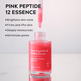 CKTUING PDRN Pink Peptide 12 Salmon DNA Serum – Firming & Hydrating Face Serum with Niacinamide, Collagen & Hyaluronic Acid | Brightening, Dark Spot Care & Skin Elasticity Support (30ml)