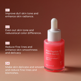 CKTUING PDRN Pink Peptide 12 Salmon DNA Serum – Firming & Hydrating Face Serum with Niacinamide, Collagen & Hyaluronic Acid | Brightening, Dark Spot Care & Skin Elasticity Support (30ml)