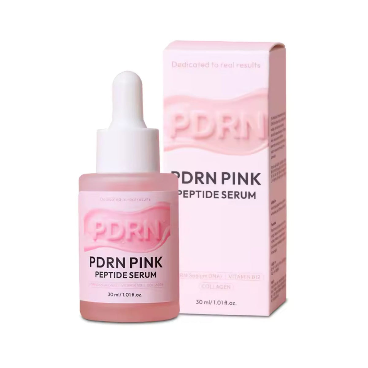 CKTUING PDRN Pink Peptide Serum – Korean Anti-Wrinkle Facial Essence with Vegan Salmon DNA PDRN, Vitamin B12, Collagen, Niacinamide & Hyaluronic Acid – Hydrating, Firming & Radiance Booster for All Skin Types, 1.01 fl oz (30ml)