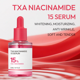 CKTUING Korean Skin Care Glow Serum – 15% Tranexamic Acid & Niacinamide Face Serum for Dark Spots –Whitening & Anti-Wrinkle Treatment with Collagen & Peptides – 30ml