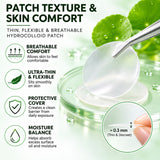 CKTUING Hydrocolloid Acne Pimple Patches (72 Ct), Ultra-Thin Transparent Face Patches, Absorbs Excess Oil & Moisture, Facial Spot Stickers, Overnight Skincare, 2 Sizes 9mm & 12mm
