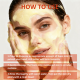 CKTUING Turmeric Kojic Acid Facial Cleanser, Brightening Foaming Face Wash with Soft Massage Heads, Kojic Acid Cleanser Exfoliating, Turmeric Cleansing for Dark Spots 4.23 oz