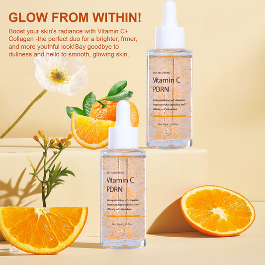 CKTUING Deep Collagen Hydrating Serum 50ml – Vitamin C & PDRN Salmon DNA Face Serum with Hyaluronic Acid, Niacinamide & Snail Secretion | Brightening, Firming & Moisturizing Skin Care