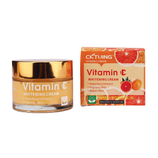 CKTUING Vitamin C Whitening Face Cream 50g – Anti-Wrinkle, Dark Spot Corrector, Deep Moisturizing & Brightening Cream for Even Tone, Firming & Smooth for All Skin Type