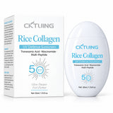 CKTUING Rice Collagen UV Defense Sunscreen SPF 50+ with Tranexamic Acid, Niacinamide & Multi-Peptides, 50 ml