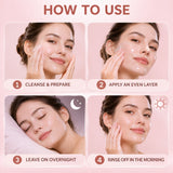 CKTUING Collagen Night Wrapping Mask, Hydrating Overnight Peel-Off Face Mask, 75 ml