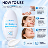 CKTUING Rice Collagen UV Defense Sunscreen SPF 50+ with Tranexamic Acid, Niacinamide & Multi-Peptides, 50 ml