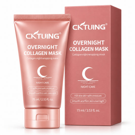 CKTUING Collagen Night Wrapping Mask, Hydrating Overnight Peel-Off Face Mask, 75 ml