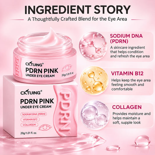 CKTUING PDRN Pink Under Eye Cream with Vitamin B12 & Collagen – 20 g